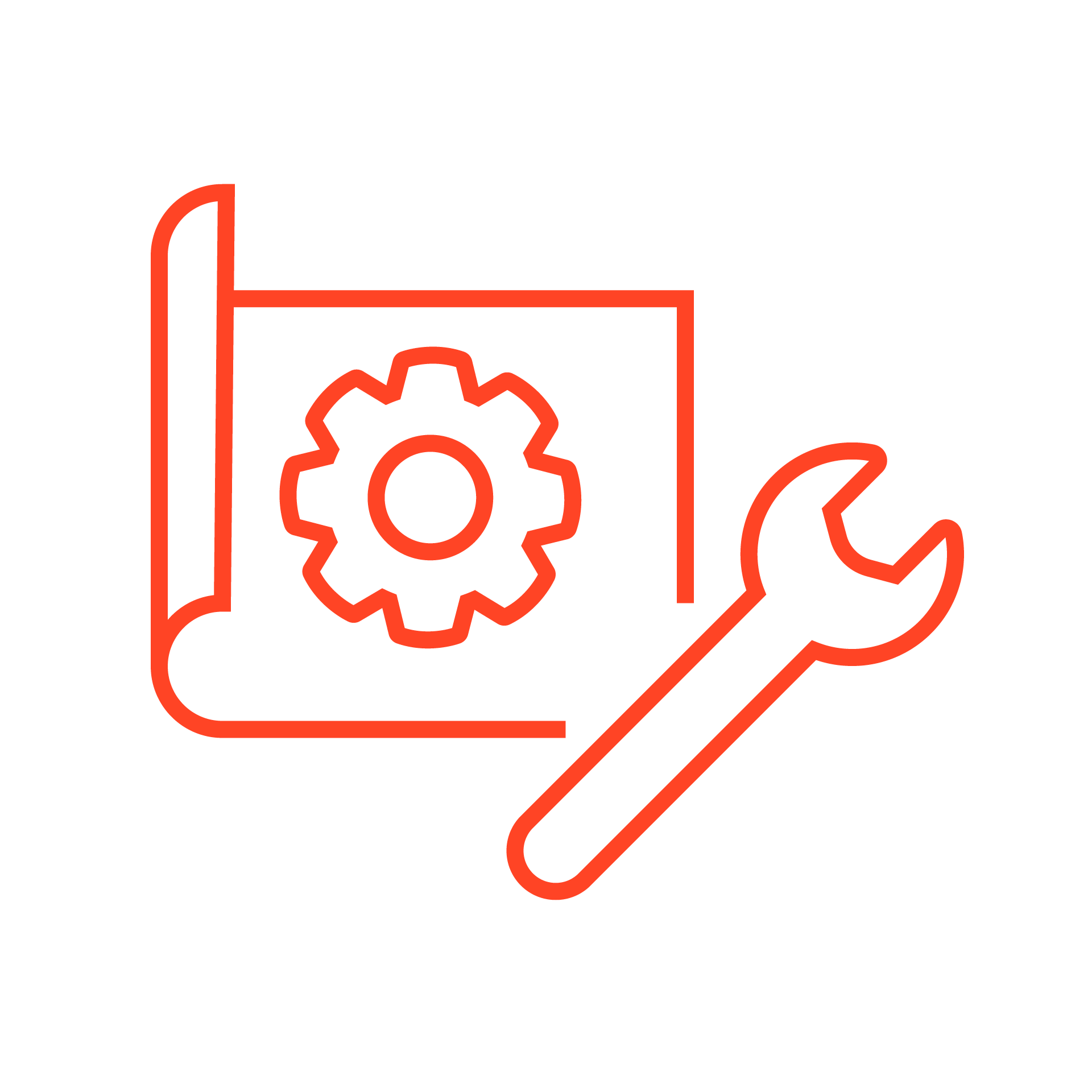 Icon Umsetzungsphase orange
